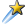 Yellow Shooting star icon for feedback score in between 10,000 to 24,999
